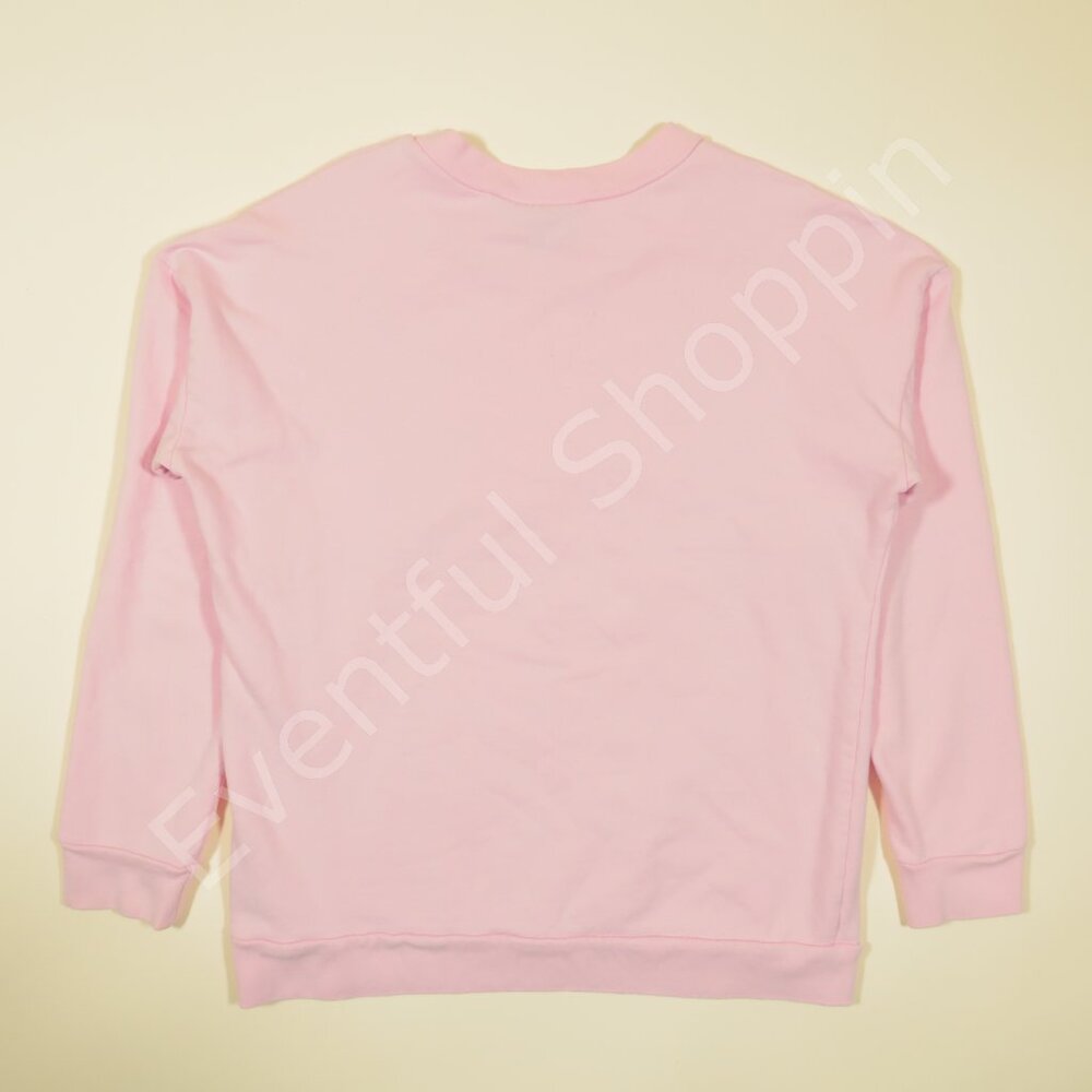 Stussy Sweatshirt Womens XS Pink Logo Crewneck Skater Pullover - Picture 3 of 7